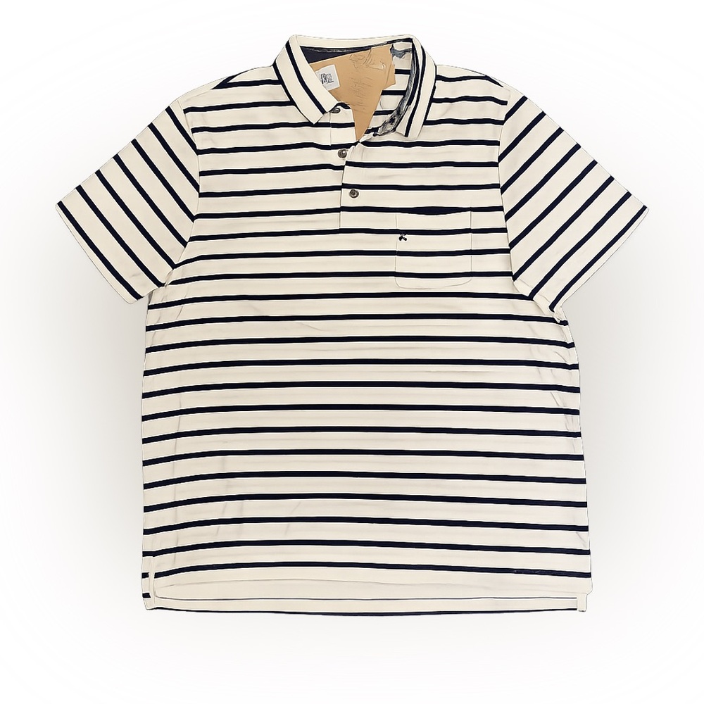 Taylor Vintage Men’s Striped Polo Shirt | Medium | New With Tags | Comfortable